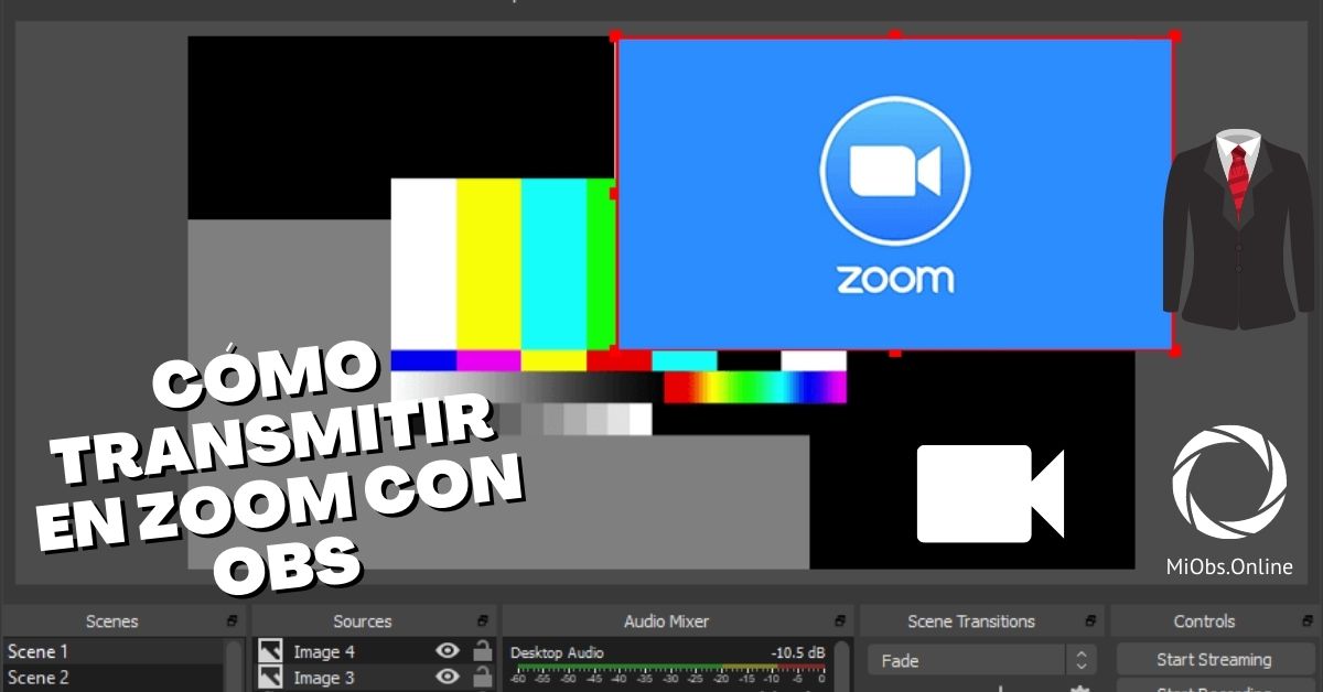 cómo hacer un streaming en directo con zoom usando OBS Studio